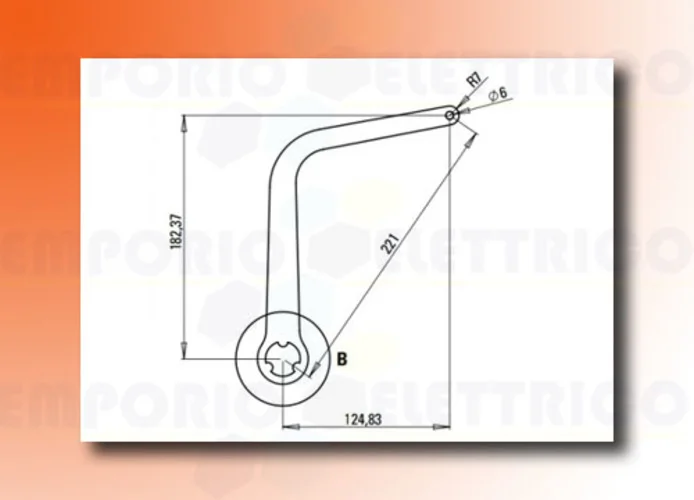 faac pair of n1d arms - white nd5 105730