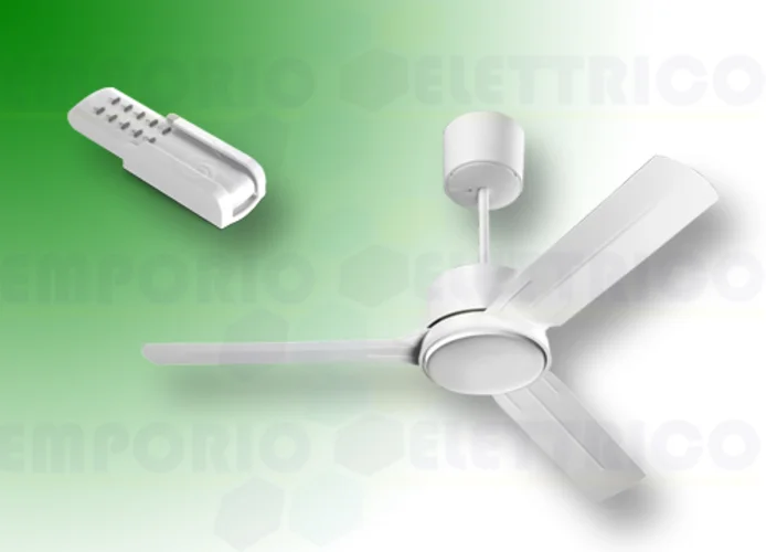 vortice white ceiling fan kit nordik eco 160/60" 61063 ev61063b