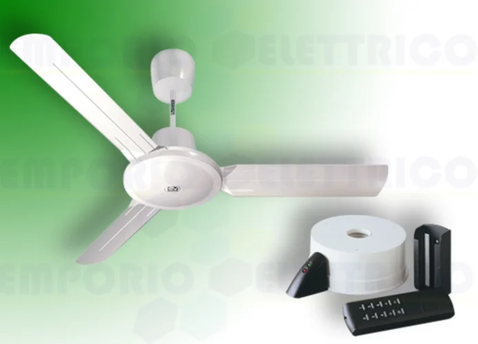 vortice white ceiling fan kit nordik evolution r 90/36" 61750 ev61750b