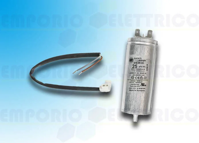 came spare part 25 mF capacitor with cables and shank 119rir297