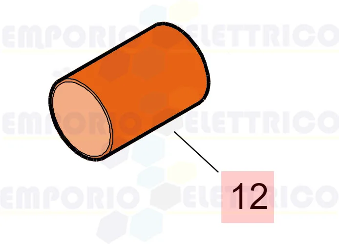 faac ricambio canna pist.m.760 l.110 (140°) 7366135