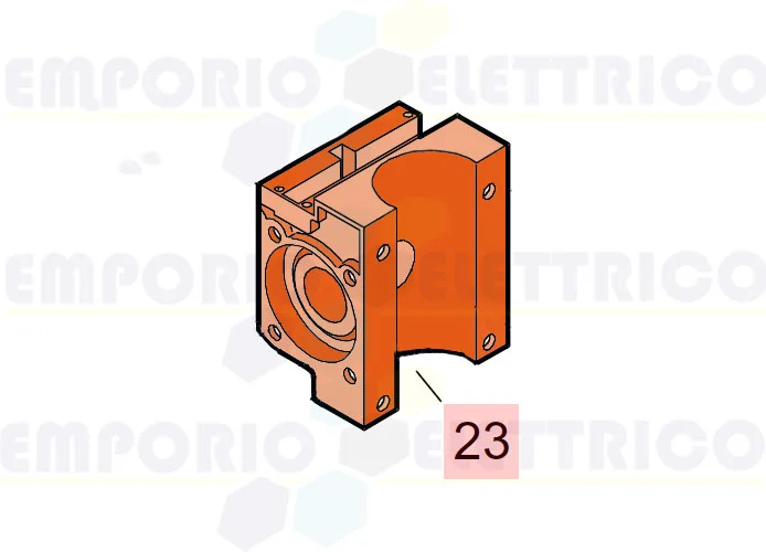 faac ricambio corpo centrale c/sblocco m.760 7160505