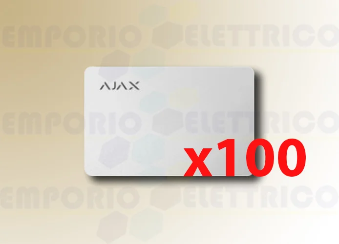 ajax contactless pass white card (100 pieces) 38221