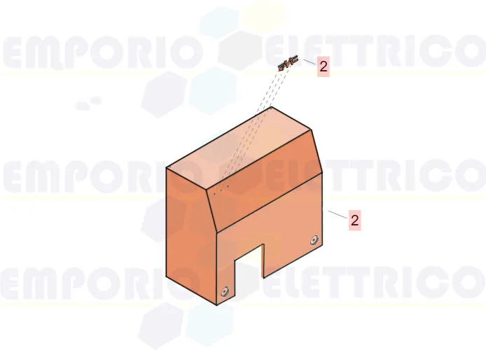 faac ricambio gruppo coperchio c851 63003208