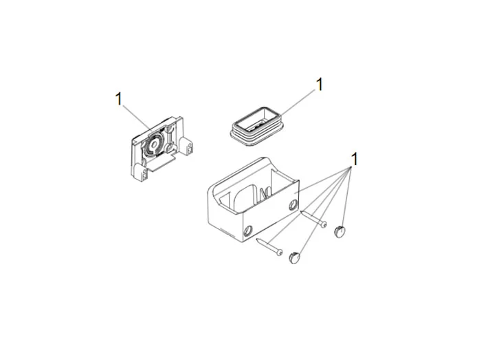 faac ricambio gruppo supporto e guarnizione xled 63003263