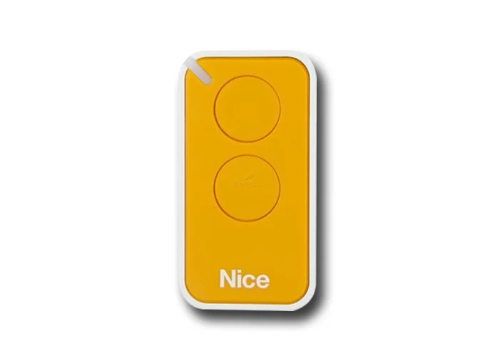 nice remote control 2 channel inti series yellow inti2y