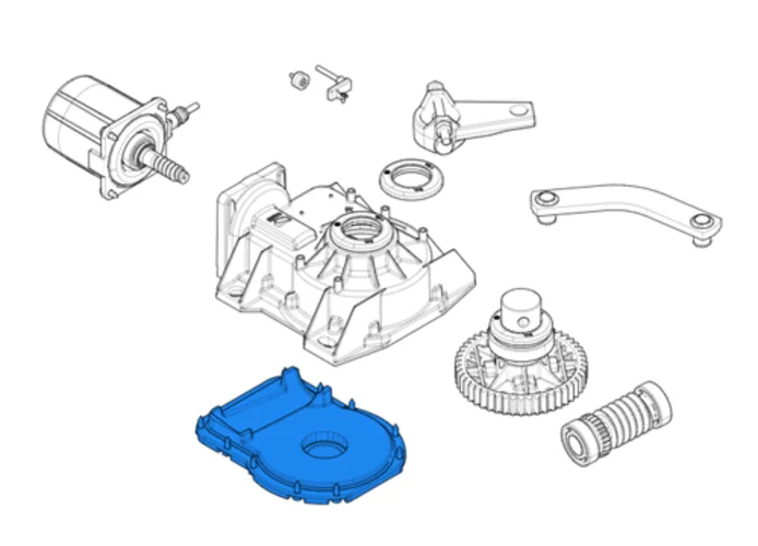 came spare part of the lower flange for frog 119ria014