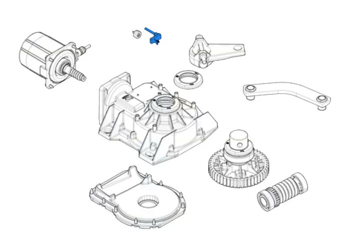 came spare part device encoder with cable 2500 mm frog 119ria084