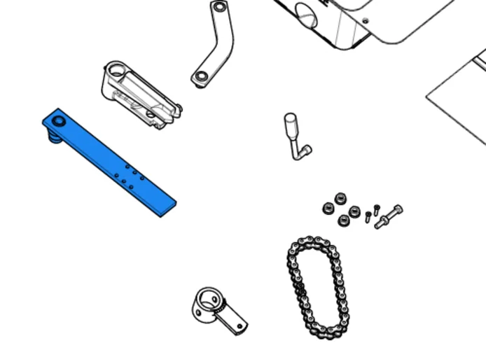 came support bracket gate for frog casing 119ria043