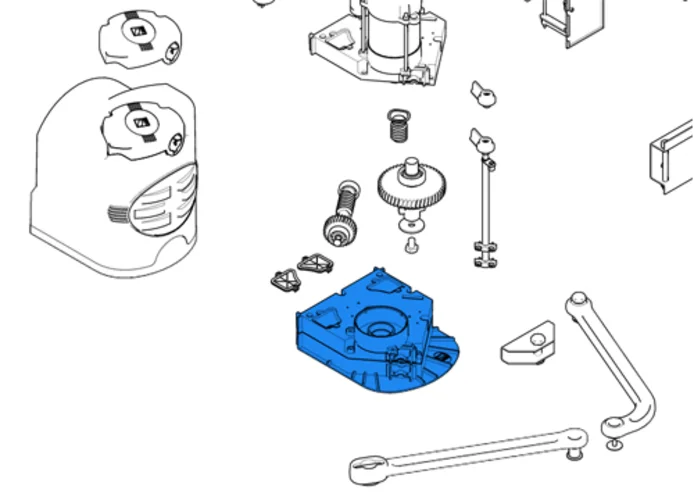 came spare part gearmotor case fast 119rid227