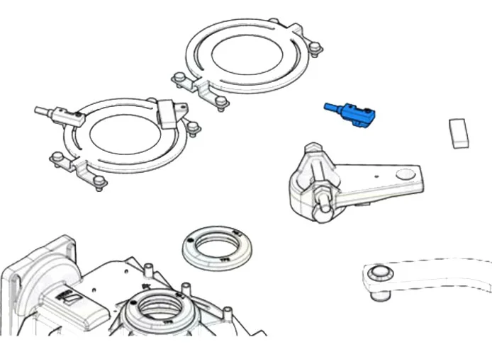 came spare part magnetic switch support frog 119ria059