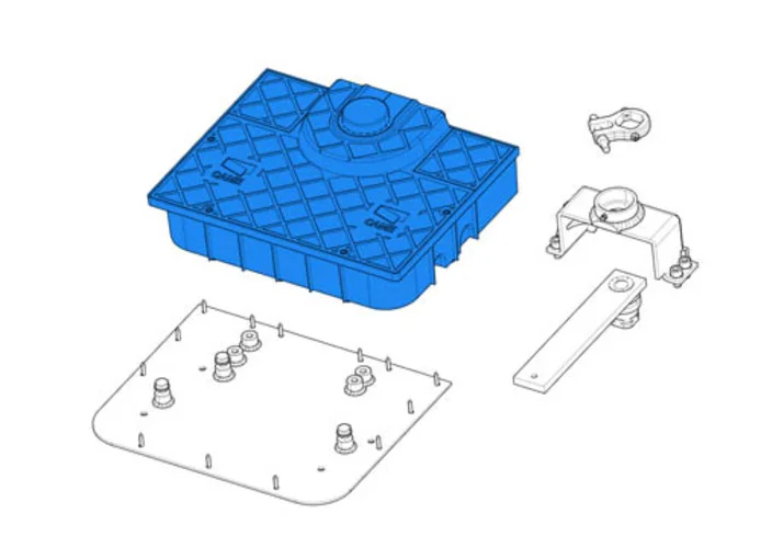 came spare part foundation box and cover frog-jc 119ria068