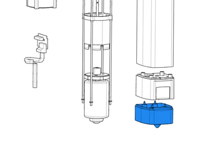 came spare part base casing stylo 119rid349