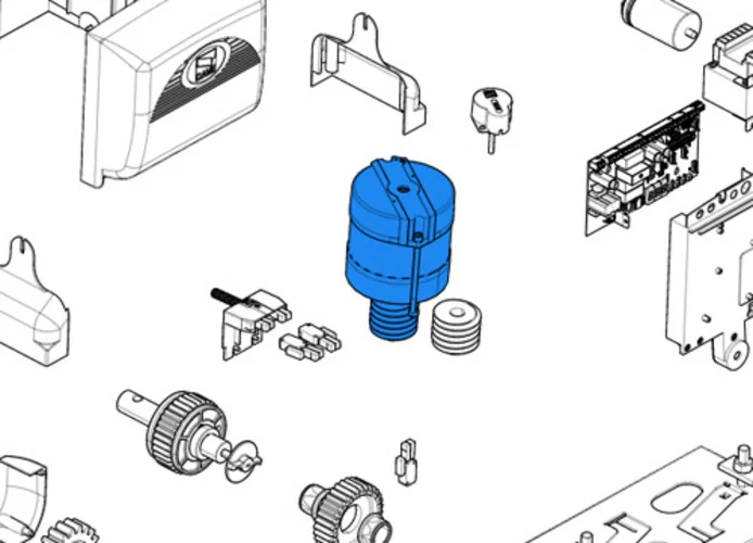 came spare part of the motor group bx 119ribx016