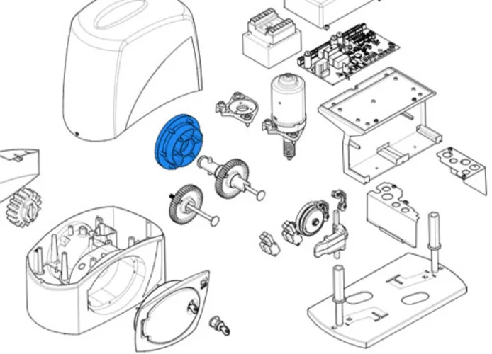 came spare part side flange pinion bx 119ribx047