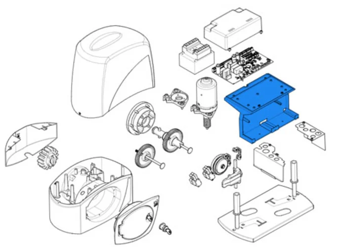 came spare part multifunction control panel support bx 119ribx050