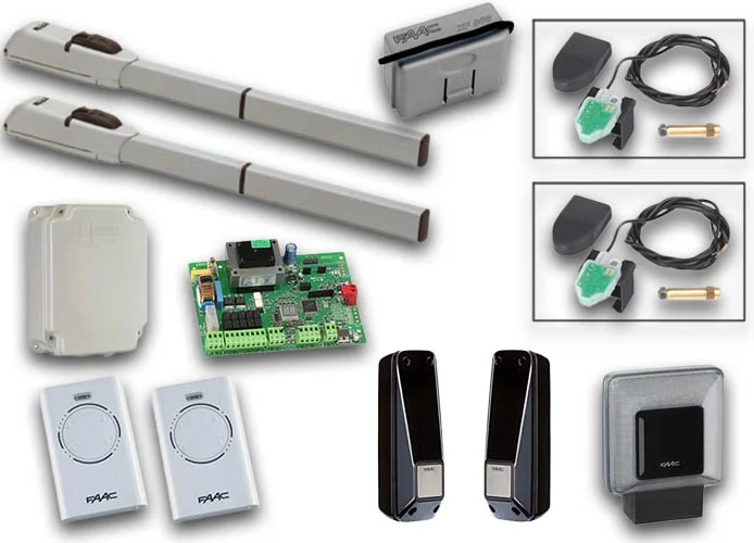 faac swing gate automation kit 230v longmaster sg 104155