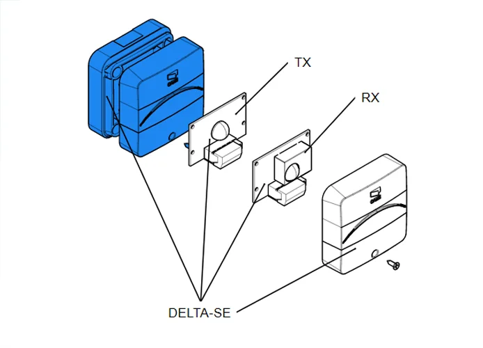 came spare part photocells enclosure delta-se 119rir387