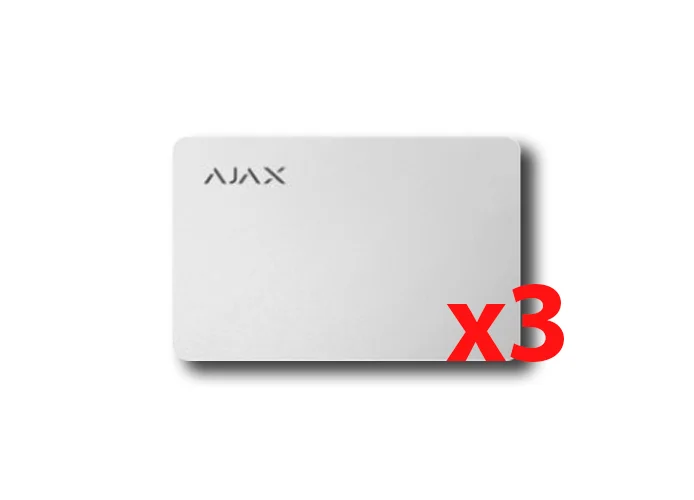 ajax contactless pass white card (3 pieces) 38224