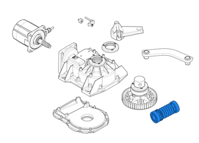 came spare part of the endless screw for frog 119ria016