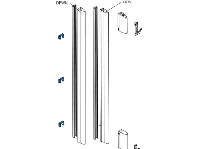 came spare part kit 3x fixing brackets df 119rir047