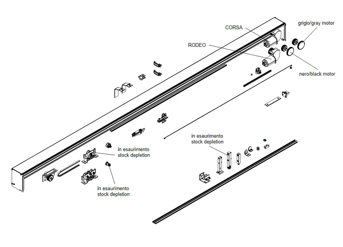 came spare part floor stop for automatic door leaf 119rip127