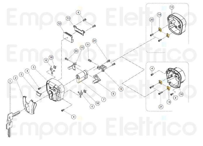 fadini ricambio blocco antiscasso per chis-e 37 37214