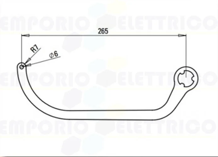 faac pair of n1d arms - white nd4 105729