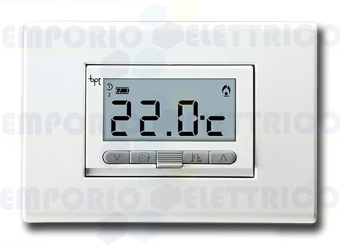 came white recessed digital thermostat ta/350 69400010