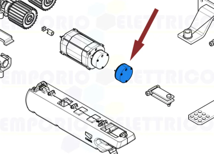 came spare part electrobrake ati24 119rid140