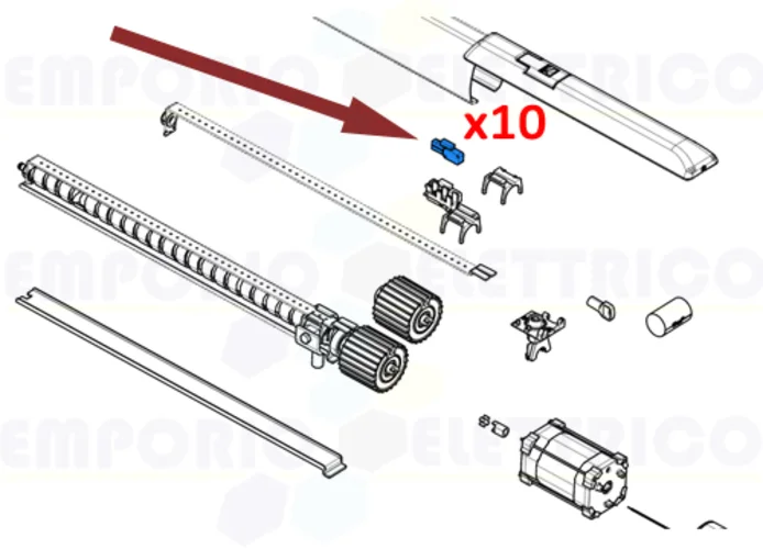 came spare part package of 10 button-micro switches 119rir083