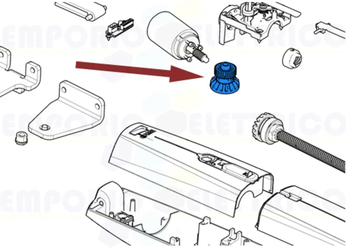 came spare part reduction shaft axi20-25 119rid430