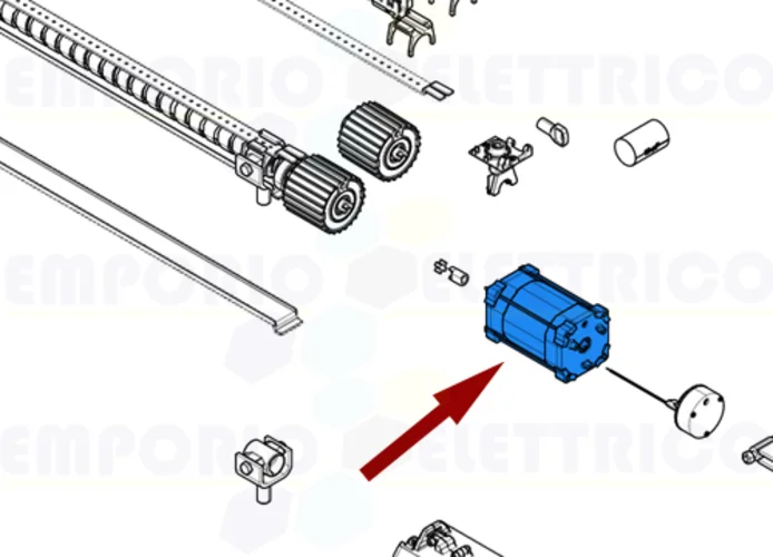 came spare part motor group + brake series ati 230v slow 88001-0139