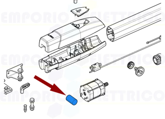 came spare part 8 mF capacitor with cables ats50ags 119rir291