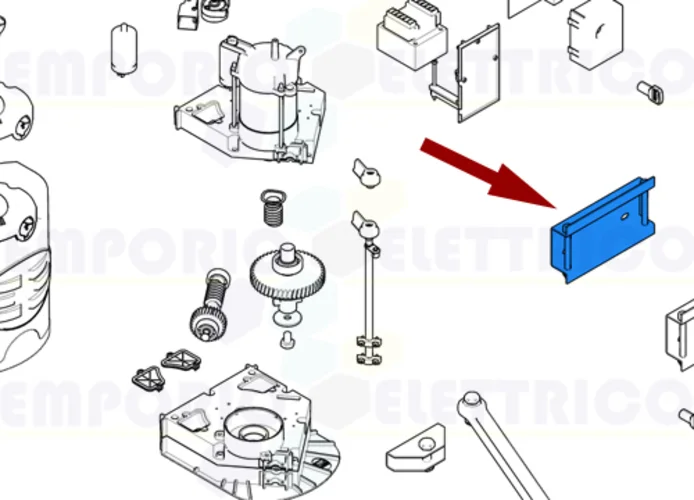 came spare part gearmotor fixing base fast 119rid238