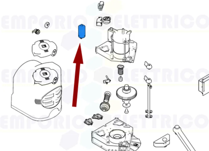 came spare part 10 mF capacitor with faston f7001e 119rir294