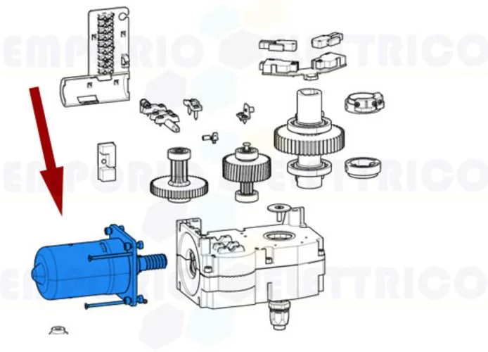 came spare part of the motor group ferni 119rid368