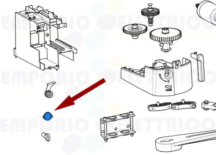 came spare part lock cover ral 7024 ftl sdn bxl 88001-0077