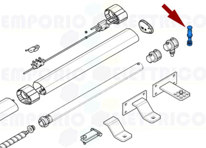 came spare part pin bracket krono 119rid391