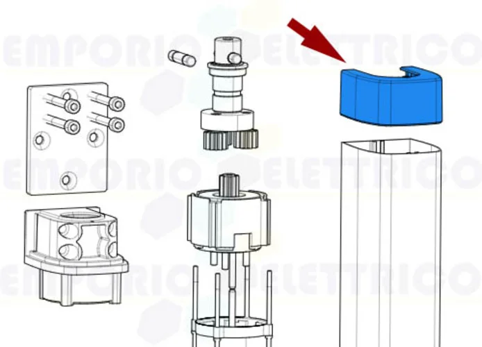 came spare part top cover stylo 119rid339