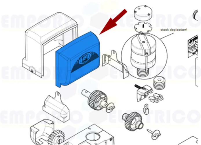 came spare part front cover control panel bx 119ribx001