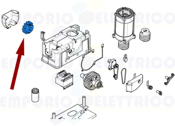 came spare part pinion module 6 bk 119ribk010