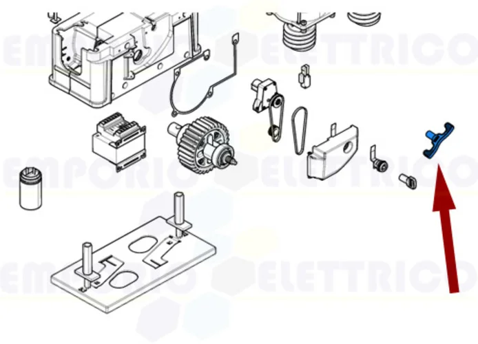 came spare part release key bk 119ribk054