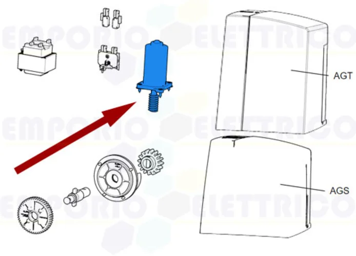 came spare part motor bxv 119ribs022