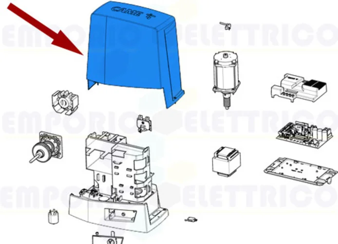 came spare part grey casing ral 7024 bkv 88001-0171