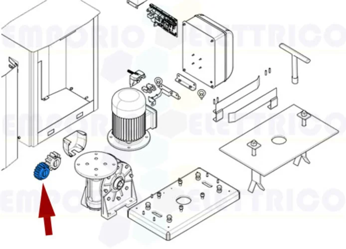 came spare part pinion module 4 by 119riy088