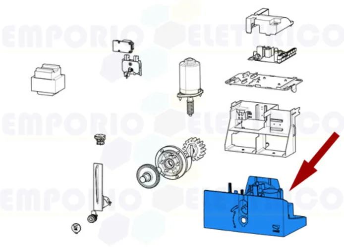 came spare part gearmotor casing bxl 119rib003