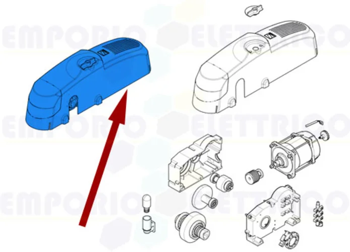 came spare part gearmotor 230v ac emega 101e456csi