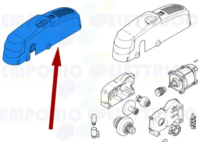 came spare part gearmotor 230v ac emega 101e306csi