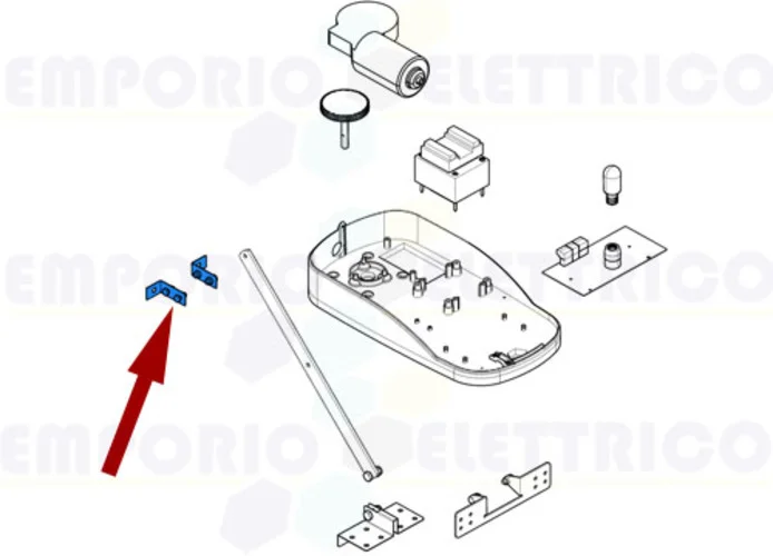 came spare part ceiling fixing brackets ver 119rie038